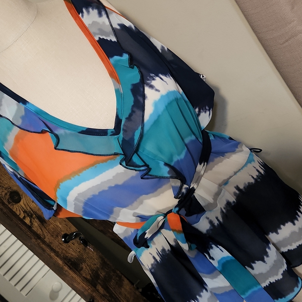 Low back top multi color